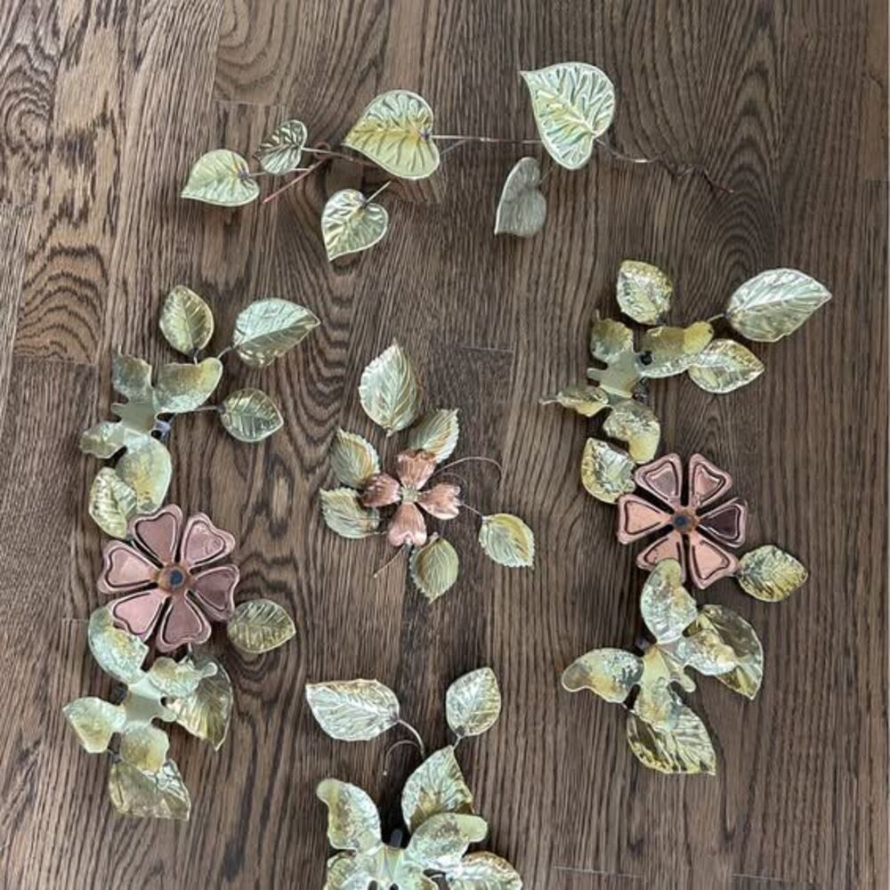 MCM Vintage Set of 5 Metal Art Wall Hangings